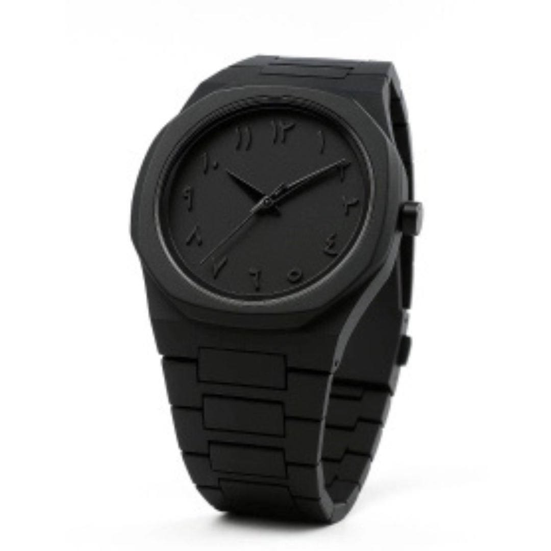 Arabic Aura watch black